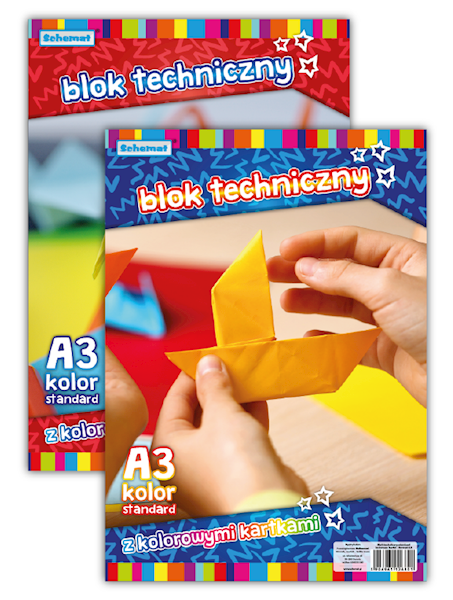 Blok Techniczny kolorowy A3 10k SCHEMAT