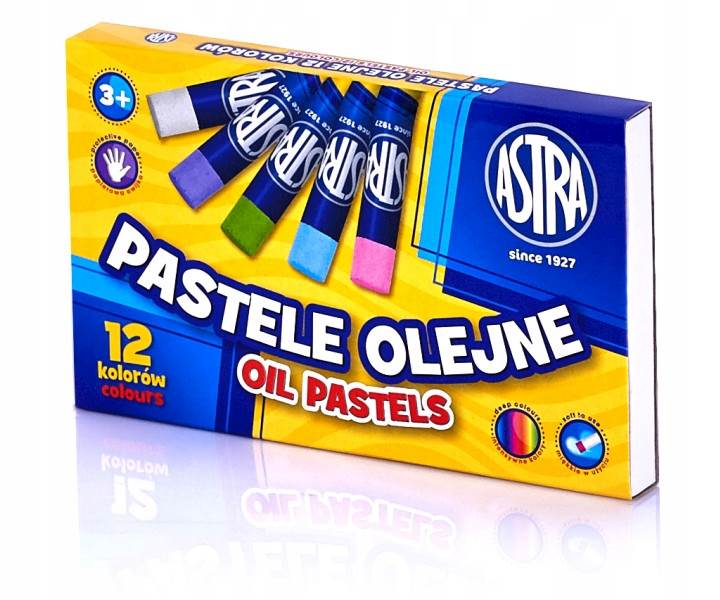 Kredki Pastele Olejne 12 kolorów ASTRA