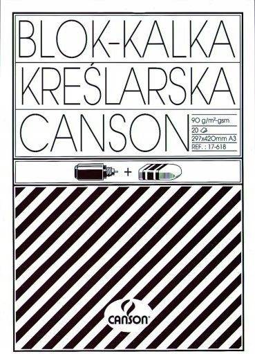 Kalka Techniczna Kreślarska A3 90g 20 ark CANSON