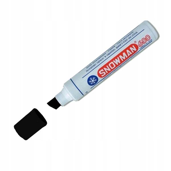 Marker Permanentny czarny Jumbo SNOWMAN 600