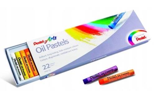 Kredki Pastele Olejne 22 kolorów PENTEL