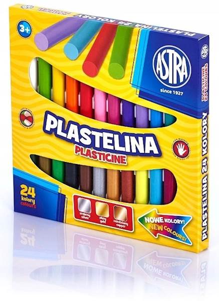 Plastelina 24 kolory ASTRA