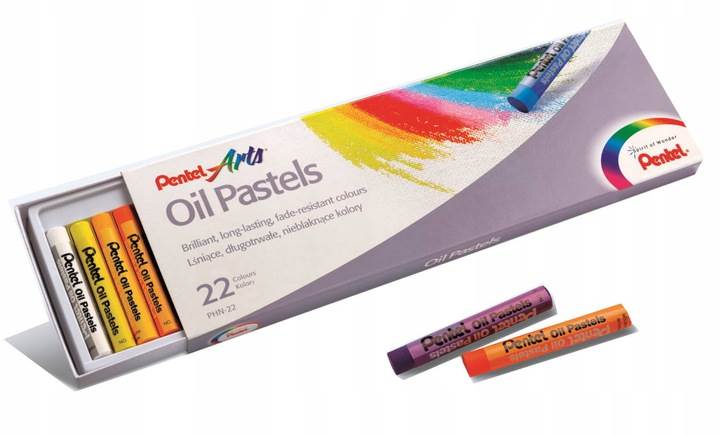 Kredki Pastele Olejne 25 kolorów PENTEL