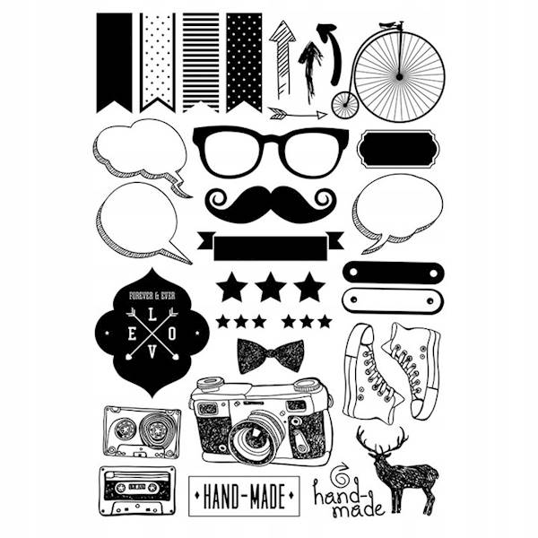 Blok Dekoracyjny Kreatywny z motywami Black&White A4 16k INTERDRUK