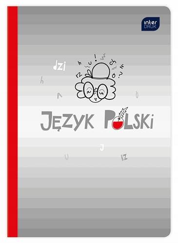 Brulion Zeszyt w linię Twarda Okładka J. Polski A5 80k INTERDRUK