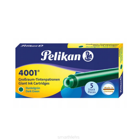 NABOJE do piór PELIKAN x5szt długi zielo 0620