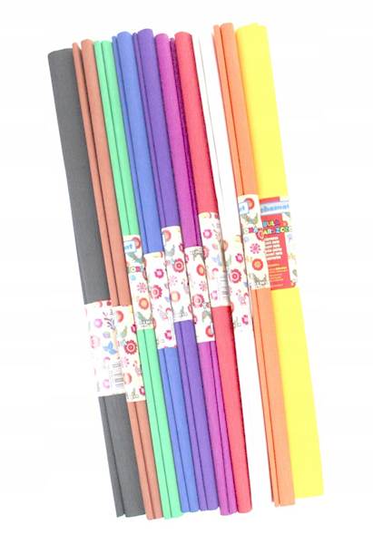 Bibuła Marszczona MIX 10szt 50x200 SCHEMAT