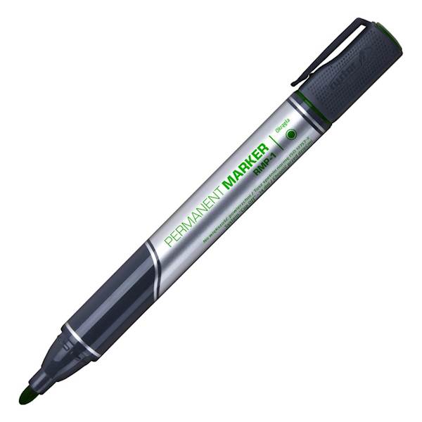 Marker Permanentny zielony okrągły RYSTOR RMP-1