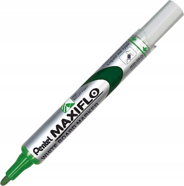 Marker do tablic zielony PENTEL Maxiflo MWL5S