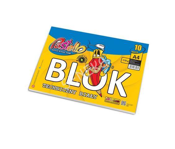 Blok Techniczny biały A4 10k PASTELLO