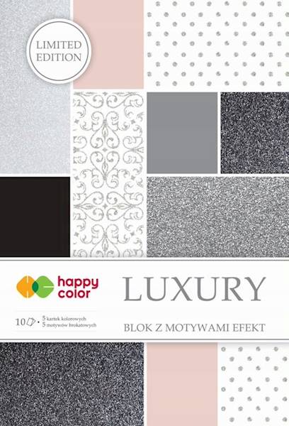 Blok dekoracyjny z motywami Luxury A4 10k HAPPY COLOR