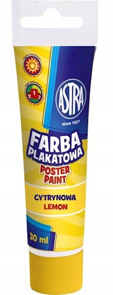 Farby Akrylowe Tuba 30ml cytrynowa ASTRA