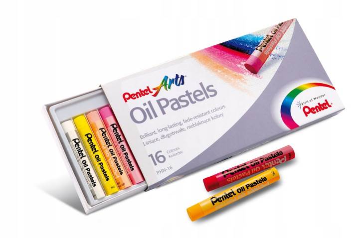 Kredki Pastele Olejne 16 kolorów PENTEL