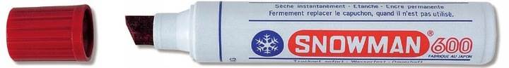 Marker Permanentny czerwony Jumbo SNOWMAN 600