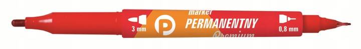 Marker Permanentny do CD/DVD czerwony TETIS Duo KM501