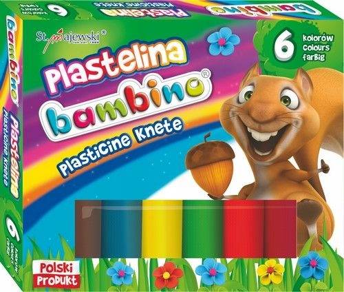 Plastelina 6 kolorów BAMBINO