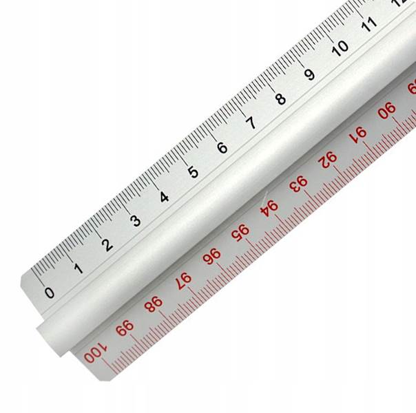 Linijka 100cm aluminiowa z uchwytem LENIAR