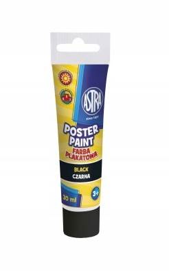 Farby Plakatowe Tuba 30ml czarna ASTRA