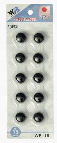 Magnesy do tablic 15mm czarne
