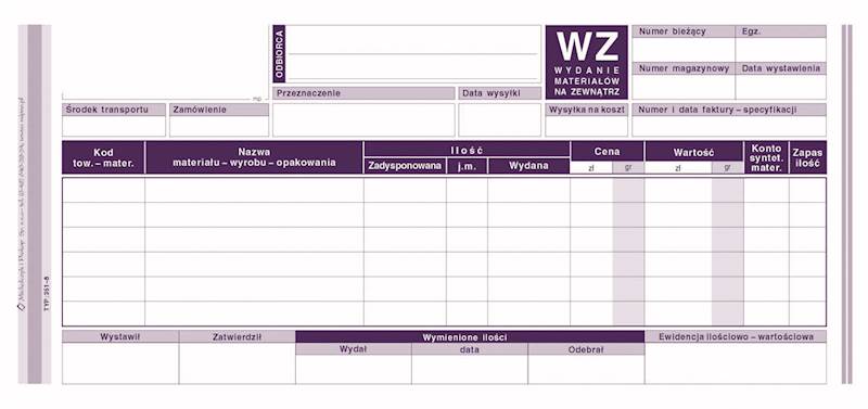 Druk Wydanie materiałów na zewnątrz 1/3 A4 351-8