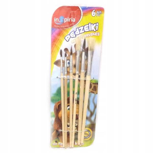 Pędzel do malowania 6szt SCHEMAT Inspiria