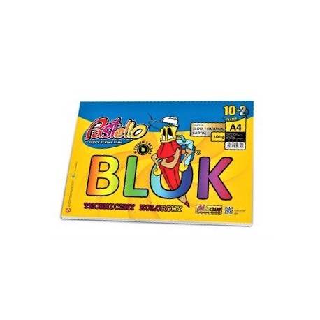 Blok Techniczny kolorowy A4 10k PASTELLO