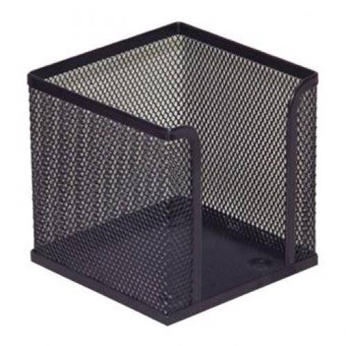Pojemnik na karteczki metalowy czarny TETIS BV506