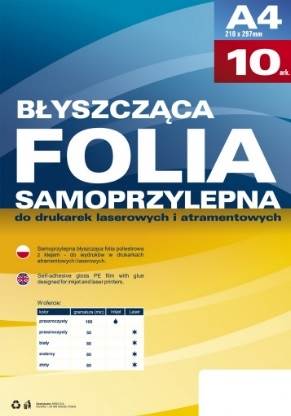 Folia przeźroczysta do drukarek laserowych i kserokopiarek A4 20szt ARGO
