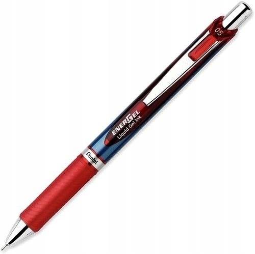 Długopis żelowy PENTEL EnerGel BLN75 czerwony 0,5mm