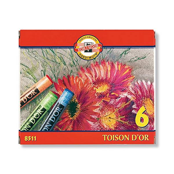 KREDKI pastele suche K-I-N 6kol 0972