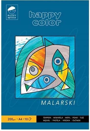 Blok Malarski A4 10k 200g HAPPY COLOR