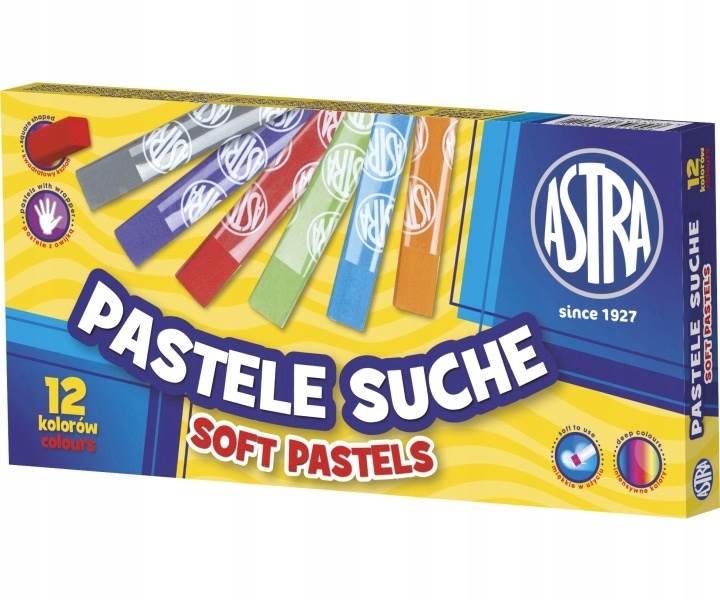 Kredki Pastele Suche 12 kolorów ASTRA