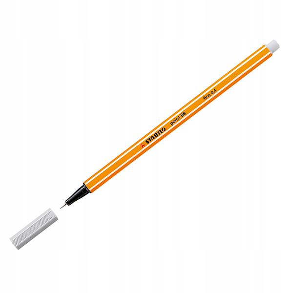 Cienkopis 0,4mm jasny szary STABILO Point 88