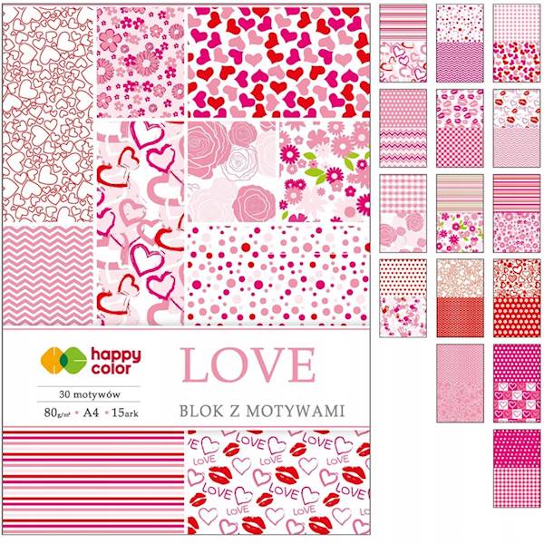 Blok Dekoracyjny z motywami Kids A4 15k 80g HAPPY COLOR