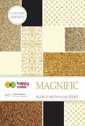 Blok dekoracyjny z motywami Magnific A4 10k HAPPY COLOR