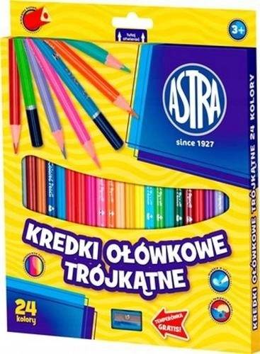 Kredki Ołówkowe 24 kolory ASTRA