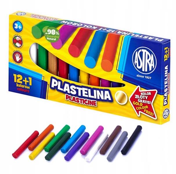 Plastelina 12+1 kolorów ASTRA