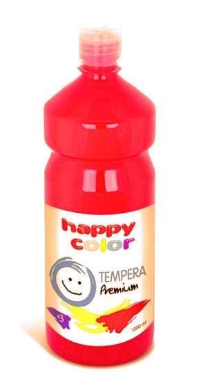 FARBA TEMPERA HAPPY 1l   czerwona jas 1000- 2