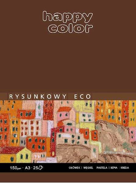 Blok Rysunkowy A3 25k 150g ECO odcień brązu HAPPY COLOR