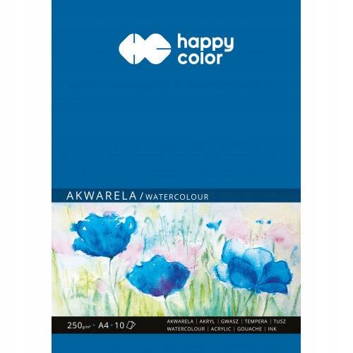 Blok do Akwareli A4 10k 250g HAPPY COLOR