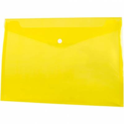 TECZKA na zatrzask A4  TETIS żółta       0260
