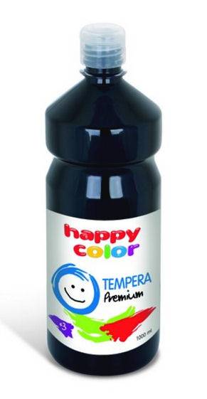 FARBA TEMPERA HAPPY 1l czarna 1000- 9