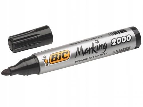Marker Permanentny czarny okrągły BIC Marking 2000