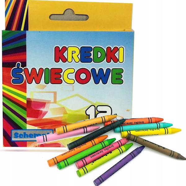 Kredki Świecowe 12 kolorów SCHEMAT