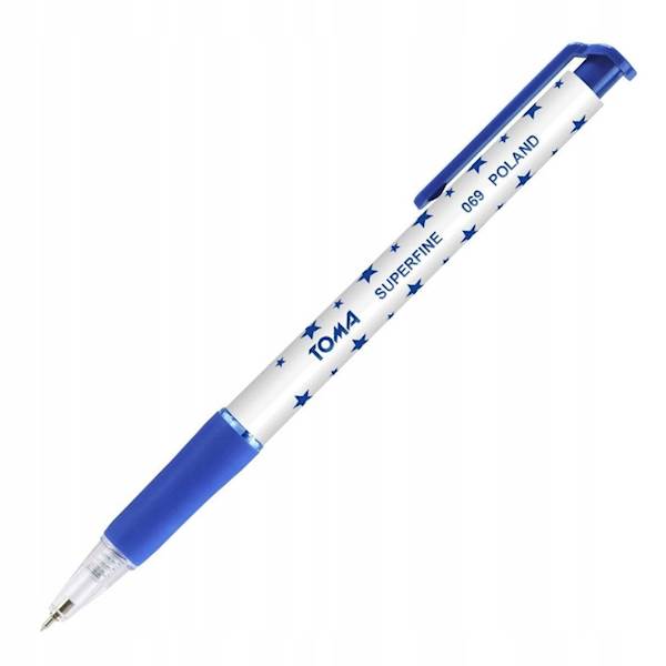 Długopis TOMA automatyczny niebieski 0,5mm