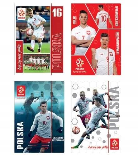 Teczka z gumką A4 PZPN Lewandowski INTERDRUK