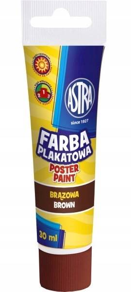 Farby Plakatowe Tuba 30ml brązowa ASTRA