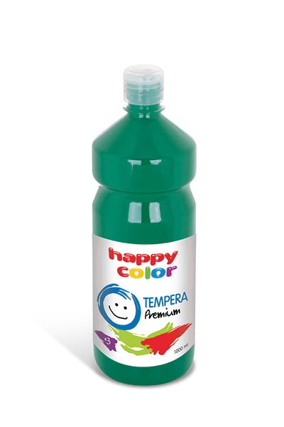 FARBA TEMPERA HAPPY 1l   zielona ciem 1000-52