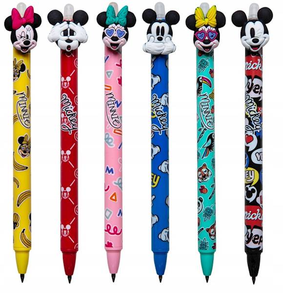 Długopis Ścieralny COLORINO Mickey Mouse niebieski 0,5mm