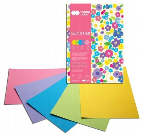 Blok Dekoracyjny Summer A4 20k 170g HAPPY COLOR